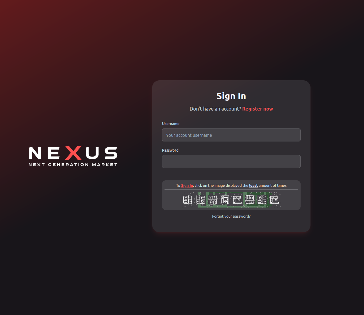 Nexus Market Interface